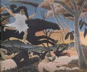 Henri Rousseau War It Passes,Terrifying,Leaving Despair,Tears,and Ruin Everywhere Spain oil painting artist